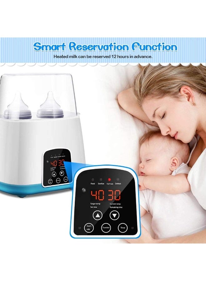 زيسكوير جهاز تدفئة وتعقيم زجاجات الرضاعة 2 في 1 | سعة مضاعفة للزجاجات | تحكم ذكي في درجة الحرارة | خالٍ من مادة BPA | ضروري لتغذية حديثي الولادة - Image 4